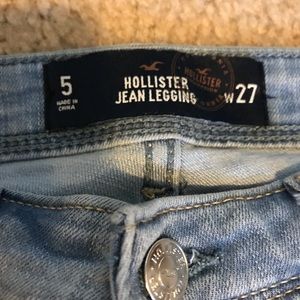 Hollister skinny ripped jeans